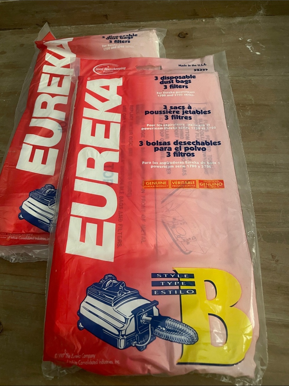 Eureka Style B Disposable Vacuum Dust Bags - Pink (3 Pack) (2 sets)
